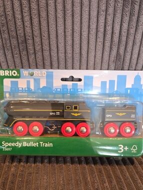 World Speedy Bullet Train Toy - Black and Red